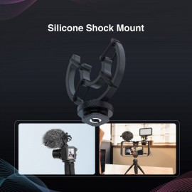 SYNCO Mic-M1S On-camera Video Microphone Cardioid Condenser Mic with Shock Mount Windshield Carry Bag 3.5mm TRS & TRRS Cables for DSLR Camera Camcorder Smartphone Vlog Live Streaming Video Recording