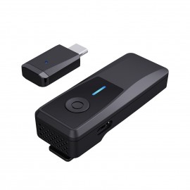 2.4G Mini Clip-on Wireless Microphone System Plug and Play 50m Transmission Range with 1 Transmitter & 1 Receiver Built-in Battery for Type-C Smartphones Recording Live Streaming Vlogging Meeting