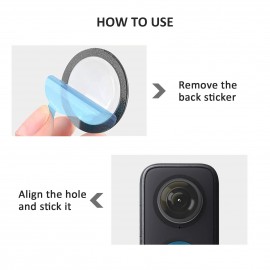 2pcs Action Camera Lens Guards Protector Double Optical Coating Replacement for Insta360 ONE X2