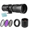 Camera MF Super Telephoto Zoom Lens F/8.3-16 420-800mm T Mount + UV/CPL/FLD Filters Set +2X 420-800mm Teleconverter Lens + T2-AF Adapter Ring for Sony AF Mount A900/ A850/ A700/ A580/ A560/ A550/ A500/ A99/ A77 Cameras