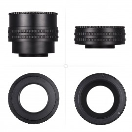 M52-M42(25-55) 17mm-31mm M52 to M42 Mount Camera Lens Adapter Ring Macro Extension Tube Helicoid Lens Focusing Adapter Ring for Macro Photography