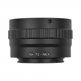 T2-NEX Metal Lens Mount Adapter Ring T/T2 Mount Lens Adapter Replacement for Sony NEX-7/NEX-6/NEX-5/NEX-5C/NEX-5N/NEX-5R/NEX-5T/NEX-3/NEX-C3/NEX-F3/NEX-3N NEX E-Mount Mirrorless Cameras