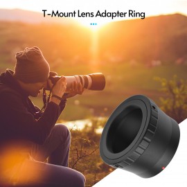 Andoer T2-M4/3 Metal Lens Mount Adapter Ring T/T2 Mount Lens Adapter Replacement for Panasonic DMC-G1/DMC-GH1/DMC-GF1 for Olympus EP1/EP2/EPL1 Micro 4/3 Mount Cameras