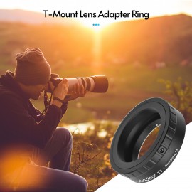 Andoer Metal Lens Mount Adapter Ring T/T2 Mount Lens Adapter Replacement for Olympus E-1/E-3/E-10/E-20/E-30/E-300/E-330/E-400/E-410/E-420/E-450/E-500/E-510/E-520/E-600/E-620/E-100 RS Micro 4/3 Mount Cameras