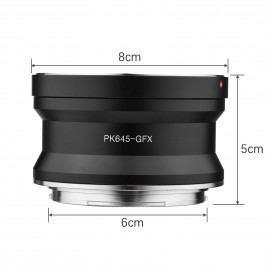 PK645-GFX Camera Lens Adapter Replacement for Pentax PK645 Lens to Fujifilm G Mount GFX100 GFX50S GFX50R GFX100S Cameras