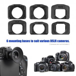 1.51X Fixed Focus Viewfinder Eyepiece Eyecup Magnifier for DSLR Camera w/ 2 * Eyepatch