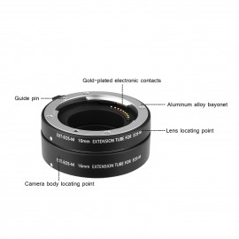 DG-EOS M Automatic Extension Tube 10mm and 16mm Auto Focus for Canon EF-M Mount Series Mirrorless Camera and Lens