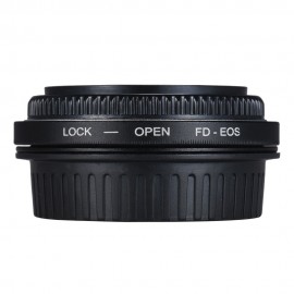 FD-EOS Lens Mount Adapter Camera Lens Adapter Ring with Optical Glass Focus Infinity FD Lens to EOS EF Mount Body for Canon 450D 50D 5D 5D2 500D 550D 600D 650D 6D 70D 700D