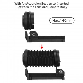 Macro Extension Bellows Compatible with Sony NEX E-Mount Lens Cameras DSLR SLR Cameras Focusing Attachments Accessory