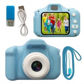 Portable Cute Children Digital Camera Rechargeable Video Camera Camcorder Support Games with 1.9 Inch Display Screen 32G TF Card Outdoor Photography Birthday Holiday Christmas Gift for Children Girls Boys Age 3-10 