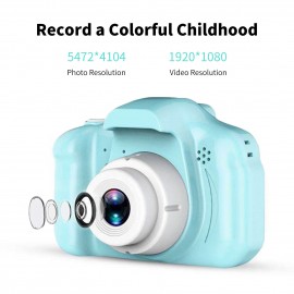 Portable Cute Children Digital Camera Rechargeable Video Camera Camcorder Support Games with 1.9 Inch Display Screen 32G TF Card Outdoor Photography Birthday Holiday Christmas Gift for Children Girls Boys Age 3-10