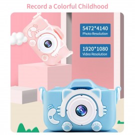 Portable Children Digital Camera 20MP 1080P HD Video Camera Camcorder Cute Rechargeable Selfie Camera with 1.9 Inch Screen 32GB Memory Card Support Games Outdoor Photography Birthday Christmas Gift for Children Girls Boys Age 3-10