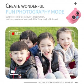 1080P Kids Digital Camera High Resolution Video Camcorder with Soft Silicone Shell 2 Inch Large Screen Hanging Rope