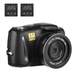 4K/60FPS 48MP High Resolution Digital Camera Multifunctional Portable 16X Digital Zoom Video Camcorder with 3.2 Inch IPS Screen Type-C Charging for Portrait Video Recording