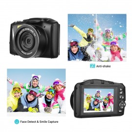 4K/60FPS 48MP High Resolution Digital Camera Multifunctional Portable 16X Digital Zoom Video Camcorder with 3.2 Inch IPS Screen Type-C Charging for Portrait Video Recording