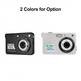 Portable 720P Digital Camera Video Camcorder 18MP Photo 8X Zoom Anti-shake 2.7 Inch Large TFT Screen Built-in Lithium Battery with Carry Bag USB Charging Cable for Kids Teens