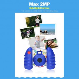 Kids Digital Camera 2MP Photo HD Video Sport Camcorder DV with 1.44 Inch TFT Screen 0.3MP CMOS Sensor for Boy Girl Kids Birthday Holiday Toy Gift Blue