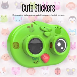 Cute Kids Children Camera 12MP 1080P Full HD Mini Digital Camera 2.0 Inch IPS HD Screen with Continuous Shooting Motion Detection Loop Recording Exposure Functions