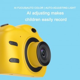 Portable Intelligent Focus Mode Large Screen Children Camera Cartoon Mini Dual Lens Digital Camera For Children Without Storage Card