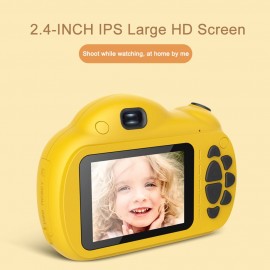 Portable Intelligent Focus Mode Large Screen Children Camera Cartoon Mini Dual Lens Digital Camera For Children Without Storage Card