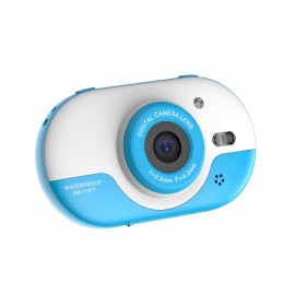 8MP Children Digital Camera Kids Waterproof Camera with Front and Rear Dual Cameras 2.4 Inch IPS HD Screen One-click Photo/Video Self-timer for 5s