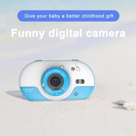 8MP Children Digital Camera Kids Waterproof Camera with Front and Rear Dual Cameras 2.4 Inch IPS HD Screen One-click Photo/Video Self-timer for 5s