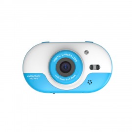 8MP Children Digital Camera Kids Waterproof Camera with Front and Rear Dual Cameras 2.4 Inch IPS HD Screen One-click Photo/Video Self-timer for 5s 