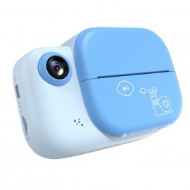 Kids Instant Print Camera 3.0 Inch Large Screen 1080P 12MP Digital Video Camera with Print Paper Roll Hanging Rope for Children Boys Girls