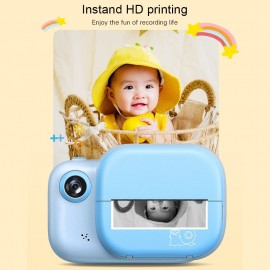 Kids Instant Print Camera 3.0 Inch Large Screen 1080P 12MP Digital Video Camera with Print Paper Roll Hanging Rope for Children Boys Girls