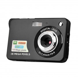 Digital Camera Mini Pocket Camera 18MP 2.7 Inch LCD Screen 8x Zoom Smile Capture Anti-Shake with Battery