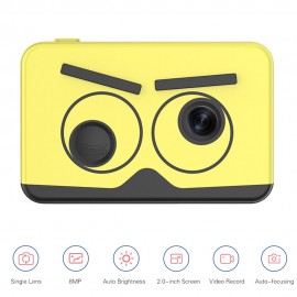 Children Digital Camera 8MP 2.0-inch IPS Screen Video Function Auto-focusing with Built-in Stickers Games 32GB Extended Memory with Lanyard Rechargeable 400mAh Battery