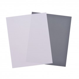 25*20CM Large Size White Balance Card White Card + Grey Card Set 18% Exposure Photography Card for Digital Photography Film Photography Video Shooting