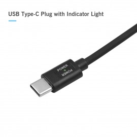 15V PD3.0 USB Type-C Male to 15V D-Tap Male Connector Power Cable for V-mount Battery