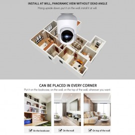 1080P Smart WiFi Camera Indoor Wireless Security Camera 355° Rotatable Auto Tacking Two-Way Talk Night Vision Motion Detection Mobile Phone APP Remote Control for Baby Pet Home Monitoring