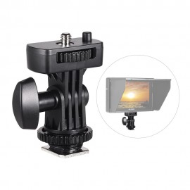 Flexible Cold Shoe Mount Adapter with 1/4 Inch Screw for Viltrox DC-90 DC-70 DC-50 Monitor L132T L116T LED Video Light