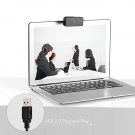 Clip-on PC Webcam USB Laptop Desktop Computer Camera 5MP 2592 * 1944 HD Web Camera Auto Focus Built-in Microphone for Live Streaming Video Calling Online Meeting Teaching   Chatting